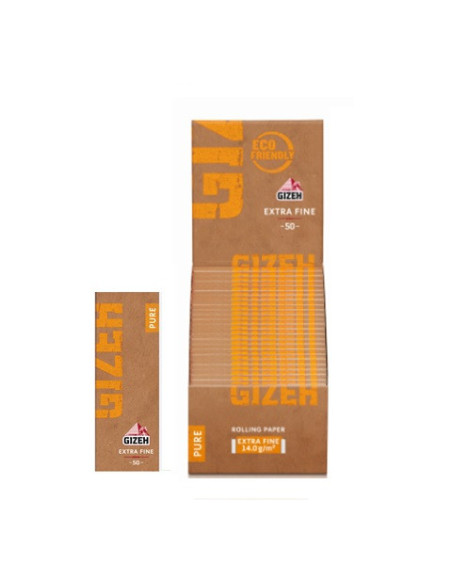 PAPELILLOS GIZEH PURE ORGANICO N1 50 UDS