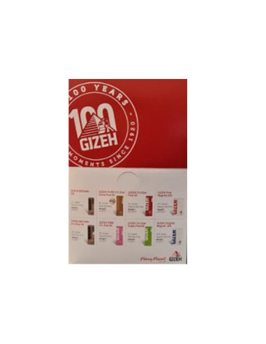 GIZEH COUNTER DISPLAY MIX 1 1/4 MIX DE 52...