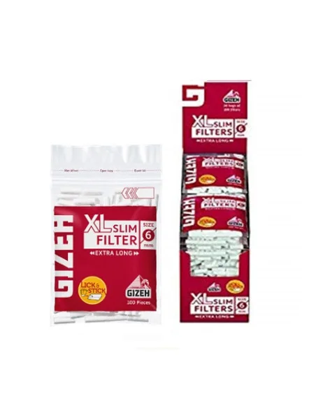 FILTROS GIZEH XL SLIM 6 MM X 19 MM 20 UDS