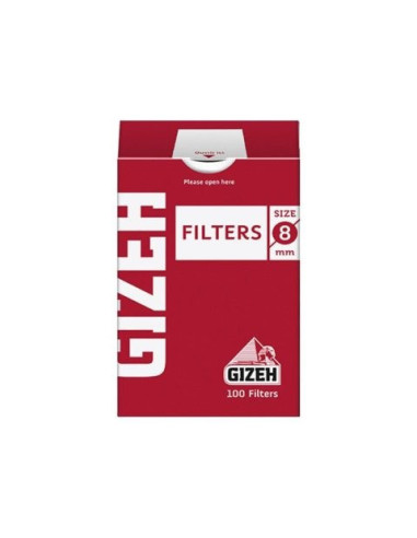 FILTROS GIZEH REGULAR 8MM EN CAJA 10 UDS
