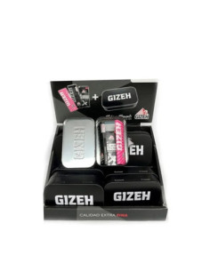 DISPLAY CAJITAS METALICA NEGRAS 10 UDS CON 2 PAPELES 1...