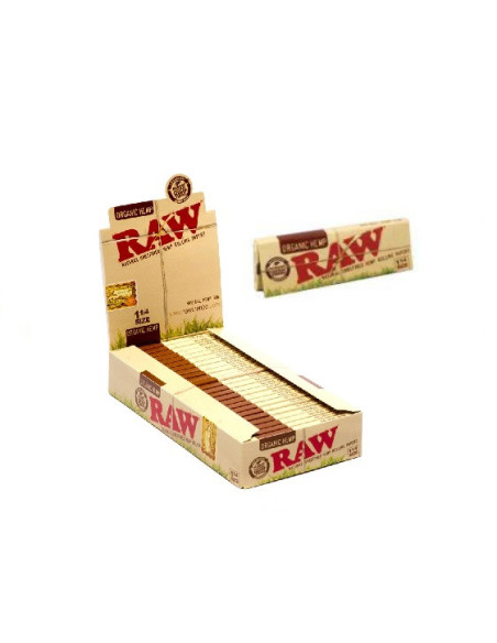 PAPELILLOS RAW CANAMO ORGANICO 1 1/4 24 UDS
