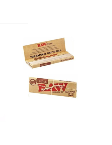 PAPELILLOS RAW CANAMO ORGANICO 1 1/4 24 UDS