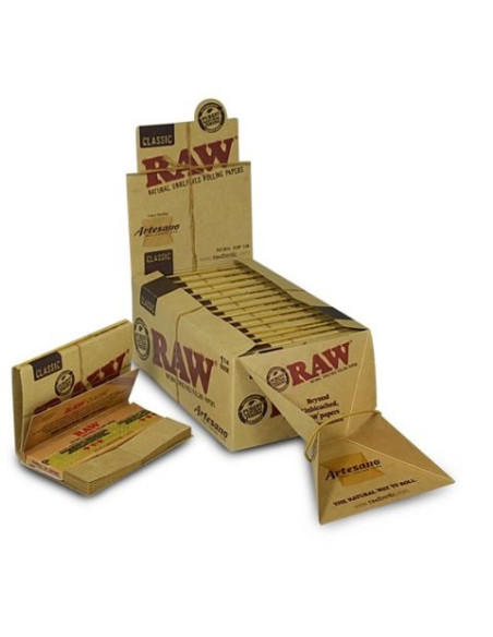 PAPELILLOS RAW ARTESANO 1 1/4 15 UDS