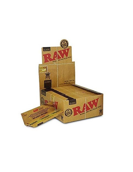 PAPELILLOS RAW CLASSIC KING SIZE SLIM 50 UDS