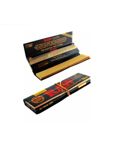 PAPELILLOS RAW BLACK KING SIZE SLIM 50 UDS