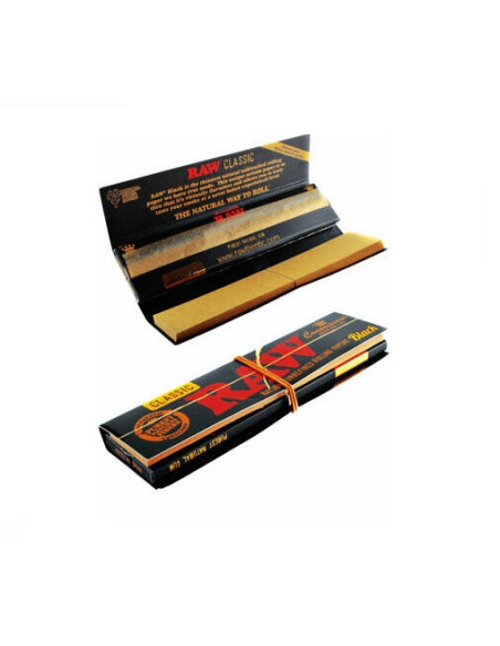 PAPELILLOS RAW BLACK KING SIZE SLIM 50 UDS